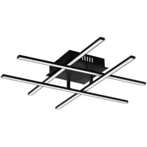 Netlighting Lasana LED 4 Lamp Integrated LED Semi Flush Light Black