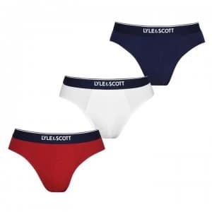 Lyle and Scott Shaw 3 Pack Briefs - Red/Wht/Nvy