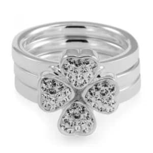 Ladies Folli Follie Size P Hrt 4 Hrt Ring