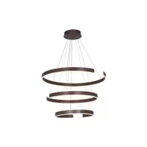 Ilio Ceiling Pendant Light 3 Light (30/40/50 W ) 3000K Aluminium Rushed Coffe
