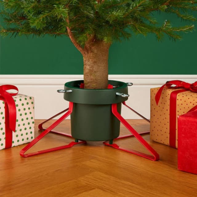 Neo Christmas Tree Stand For Real Trees Up To 8ft Extra Large Heavy Duty Metal Base