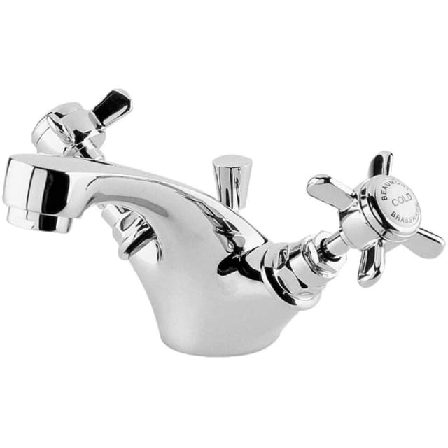 nuie Mono Basin Mixer With Pop-Up Waste - Chrome, Silver I345X