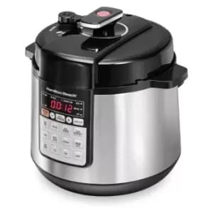 Hamilton Beach 34502-SAU Multi Function Pressure Cooker - Black & Stainless Steel