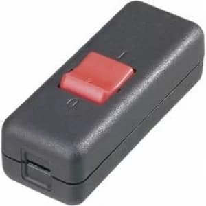 Pull switch Black Red 2 x OffOn 10 A