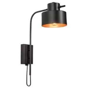 Larissa Neo Sconce Wall Lamp Black- Copper 1 Light