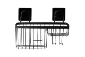 Sabichi Suction & Screw Bath Rack - Matte Black