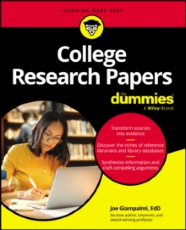 College Research Papers For Dummies Paperback / softback