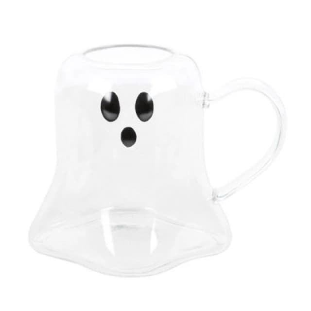 Something Different Something Different Ghost Glass Mug in Clear Clear One Size Unisex 5063527899927
