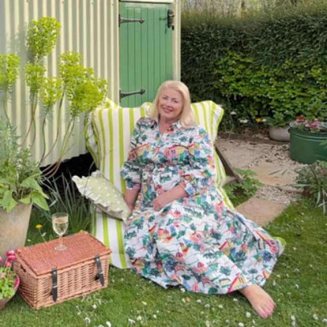 rucomfy Beanbags Rucomfy Adults Squarbie Bean Bag - Indoor Or Outdoor Bean Bag Lounger Chair Olive Striped Print