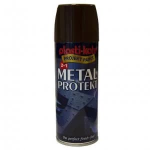 Plastikote Metal Protekt Aerosol Spray Paint Brown 400ml