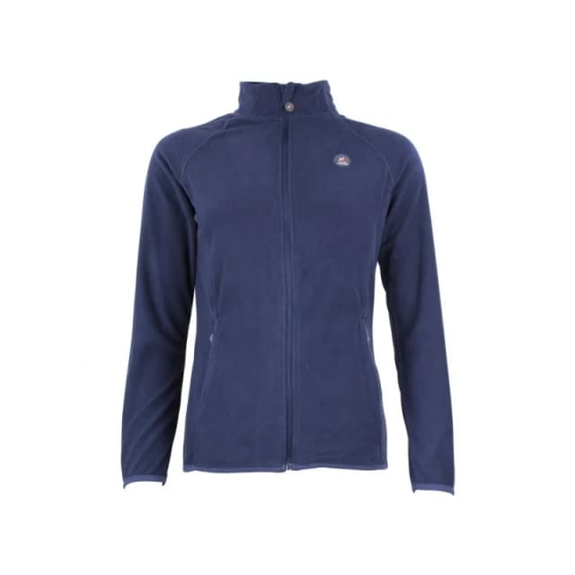 Womens full-zip polyester fleece Peak Mountain Bleu Female L