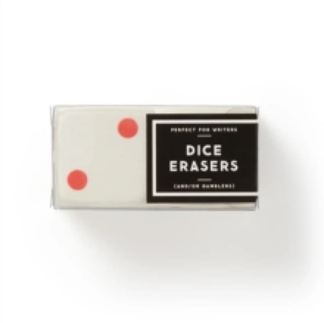 Make Big Mistakes Giant Dice Eraser Set. Paperback. By Brass Monkey, Galison Books