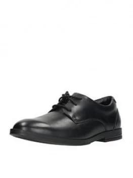 Clarks Older Boys Rufus Edge BL Shoe - Black, Size 3 Older