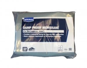 Wickes 1200 Gauge Blue Damp Proof Membrane - 4 x 5m
