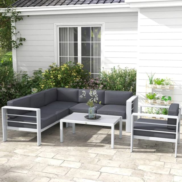 Outsunny Outsunny - 5 PCs Garden Sofa Set w/ Cushions 5056725527334