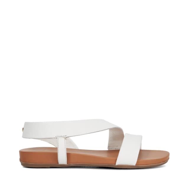 Dune London Womens Lucina Flat Sandals White SMU female 4 (37)