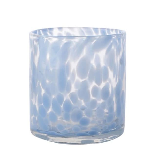 Hestia Confetti Glass Vase - Blue Light Blue