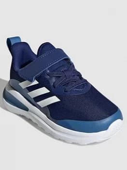 adidas Infant Unisex Fortarun EI Trainers - Blue/White, Size 4