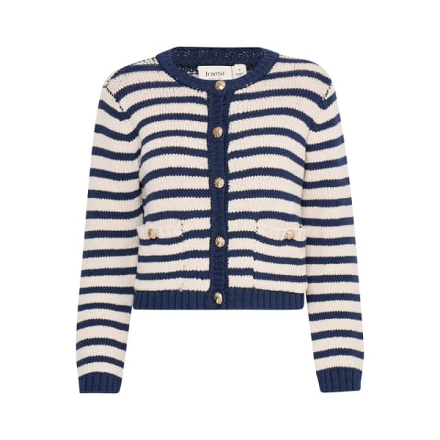 fransa Womens cardigan fransa Belinda 1 Bleu Female L