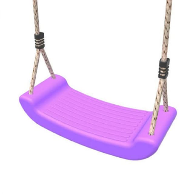 Rebo Swing Seat With Adjustable Ropes - Purple