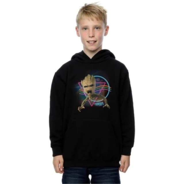 Marvel Guardians Of The Galaxy Neon Groot Hoodie Black male