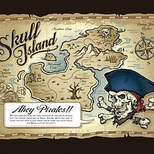 ohpopsi Treasure Map Wall Mural Multi 19.6m XL