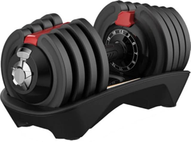 Centurion Supports Strongology Element18 Home Fitness Black And Red Adjustable Smart Dumbbell From 1.5Kg Up To 18Kg Training Weights