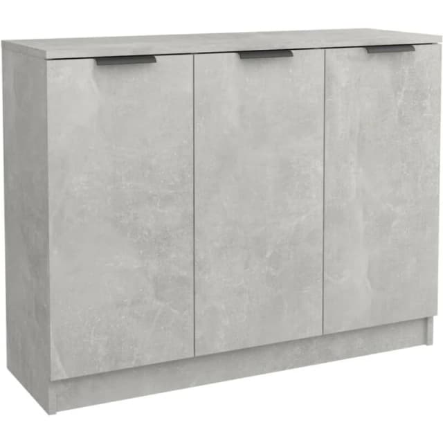 VIDAXL Sideboard Concrete Grey 90.5x30x70cm Engineered Wood Vidaxl 8720286965016