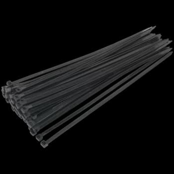Sealey Black Cable Ties 350mm 7.6mm