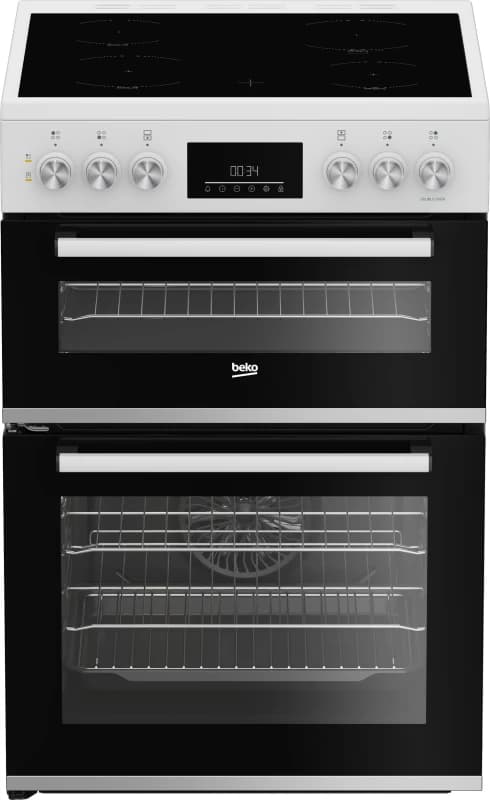 Beko AeroPerfect FDC6731W 60cm Wide Single Oven Electric Cooker with Ceramic Hob - White - A/A Rated