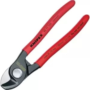 Knipex 95 12 165 T Cable Shears Multi Component Handles Tether Att...