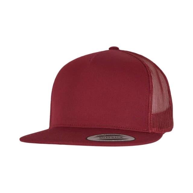 Flexfit by Yupoong Mens Classic Trucker Cap in Maroon Maroon Male One Size