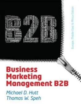 Business Marketing Management by Thomas Speh Paperback