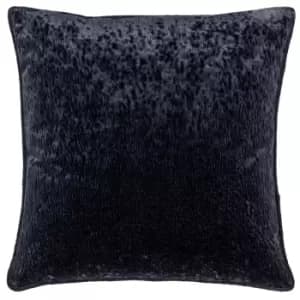 Ripple Plush Velvet Cushion Black