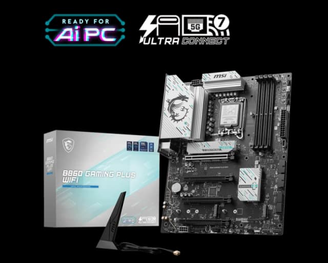 MSI B860 GAMING PLUS WIFI Intel Core Ultra LGA 1851 DDR5 ATX Motherboard