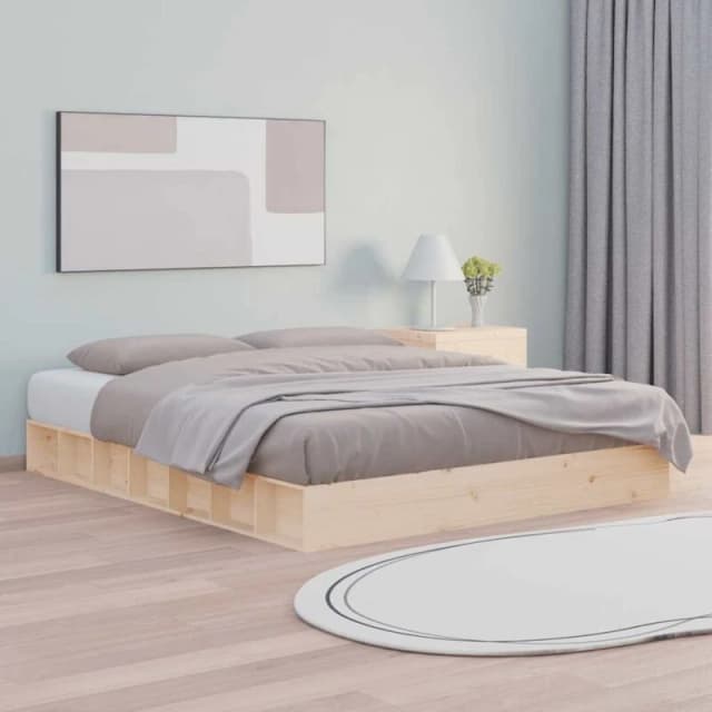 VIDAXL Bed Frame without Mattress 160x200cm Solid Wood Vidaxl 8720287135548