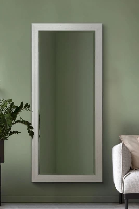 MirrorOutlet Langton White Shabby Chic Dress Mirror 160 X 73 Cm