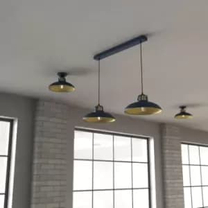 Felix Double Pendant Lamp 2XE27 The Hand Made High Quality Fittings 29CM Shades Rugged Industrial Look