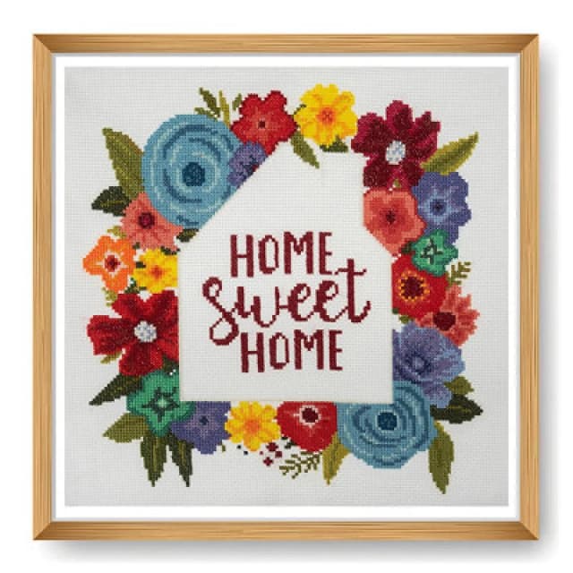 Groves Of Thames Counted Cross Stitch Kit: Large: Home Sweet Home