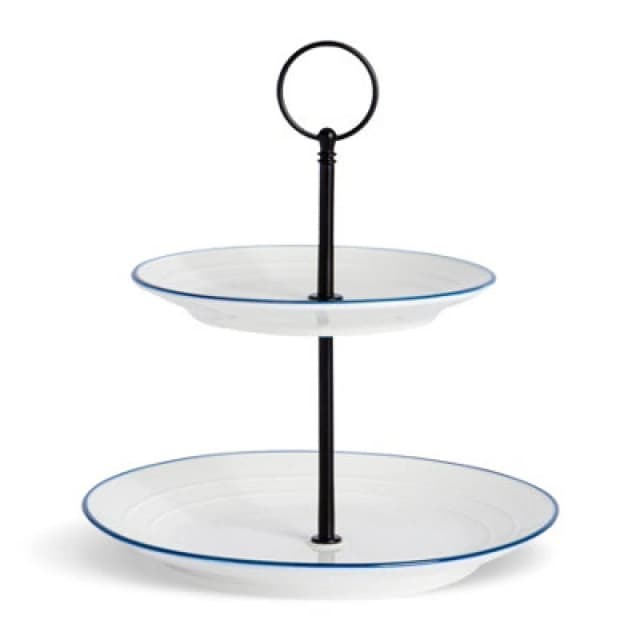 Nicola Spring White Farmhouse Cake Stand - 21cm White