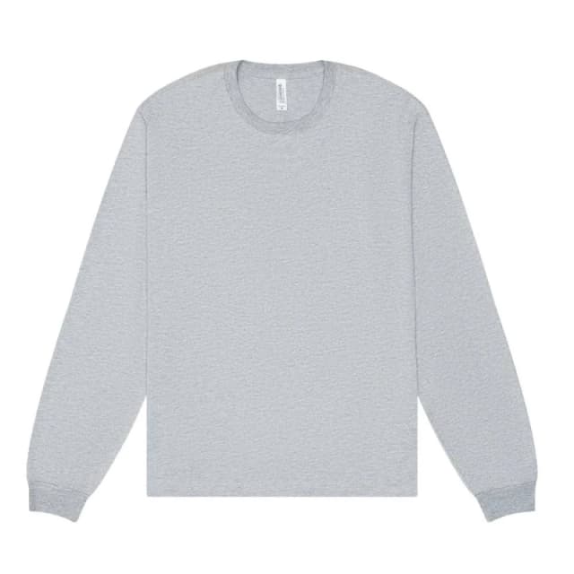 Bella + Canvas Mens Heavyweight Boxy Long-Sleeved T-Shirt in Mid Grey Size: XS Mid Grey Male XS