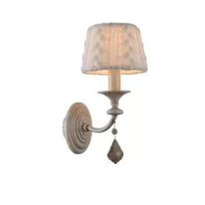 Classic Lana Beige Wall Lamp with Shade