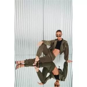 I Saw It First Khaki Cord Joggers - Green