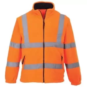 F300ORR4XL - sz 4XL Hi-Vis Mesh Lined Fleece - Orange - Orange - Portwest