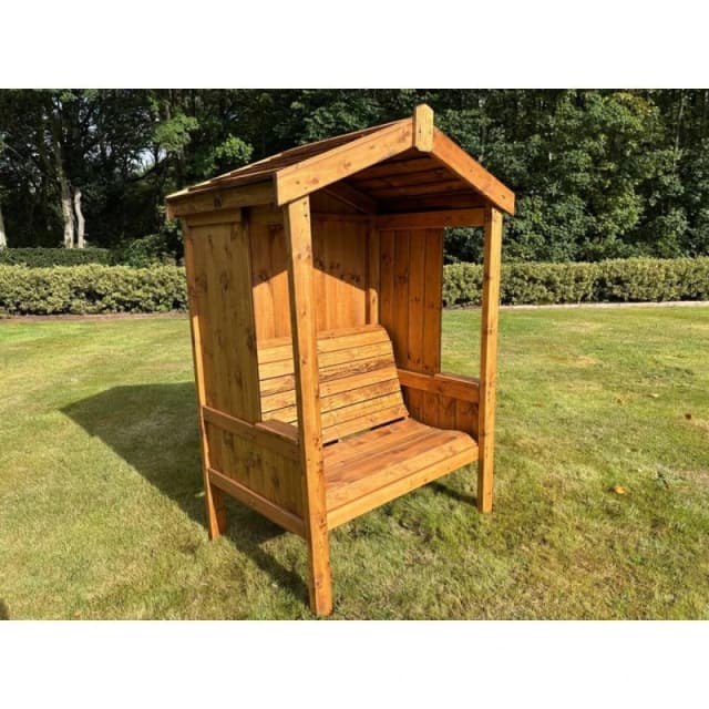 Charles Taylor Two Seater Imperial Arbour - L80 x W129 x H183cm - Green in Light Brown Light Brown Unisex