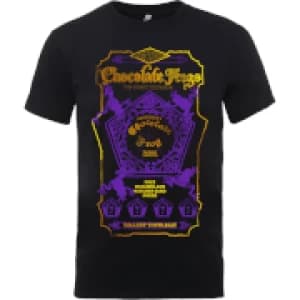 Harry Potter Honeydukes Purple Chocolate Frogs Mens Black T-Shirt - L - Black