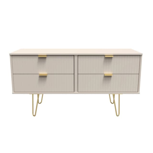 Ready Assembled 2 U Bexley 4 Drawer Bed Box (Ready Assembled) in Taupe Unisex