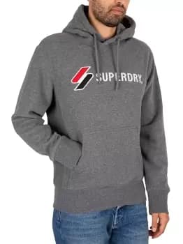 Code Applique Pullover Hoodie