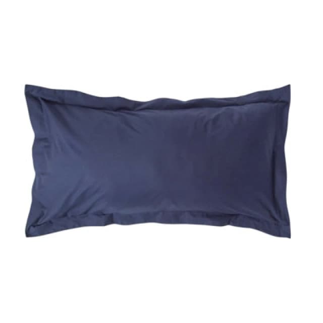 Homescapes Egyptian Cotton Oxford Pillowcase 200 TC, King Size Navy