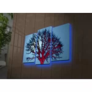 3PATDACT-24 Multicolor Decorative LED Lighted Canvas Painting (3 Pieces)